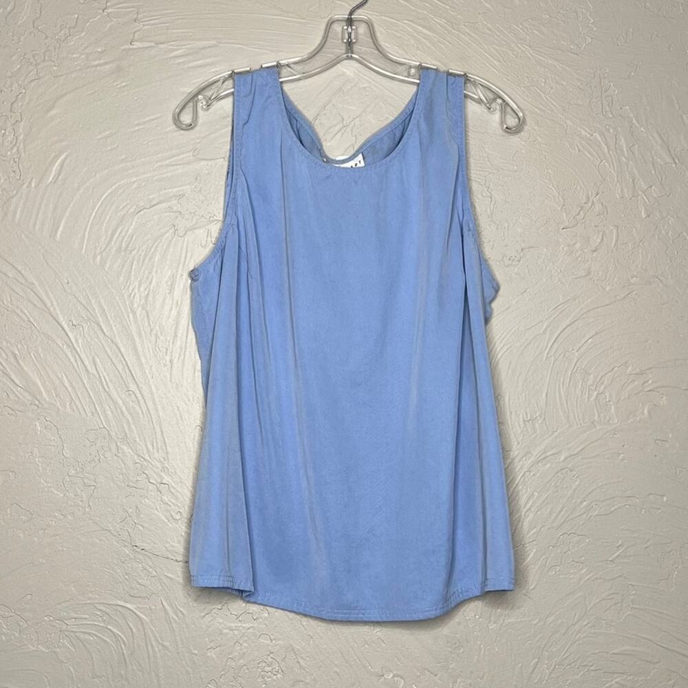David Dart Blue Sleeveless Top - Size 2X - Excellent Condition